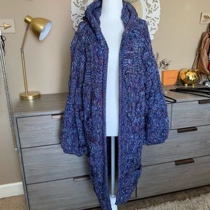 SOLD For love & lemons purple chunky knit sweater